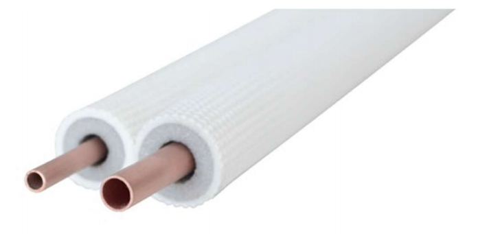 Tube cuivre pré-isolé 1/4'+3/8' - 30mtr/rol
