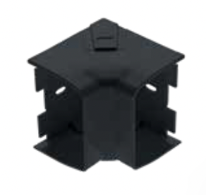 Coude intérieur  90° for CCD.110 Noir (6pcs/boite)
